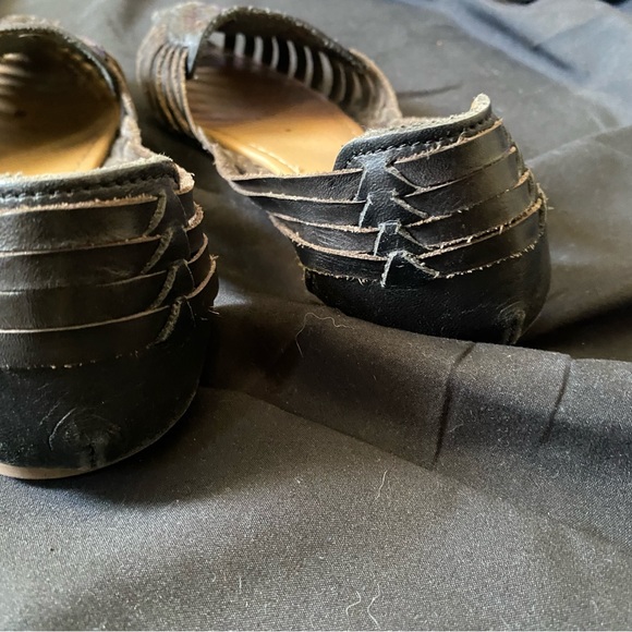 Huarache sandal black leather size 7 - Picture 4 of 4
